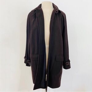 No.6 100% cotton beautiful brown jacket with leather buckle detailings